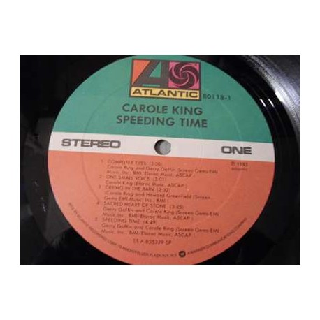 Carole King - Speeding Time LP Vinyl Record For Sale