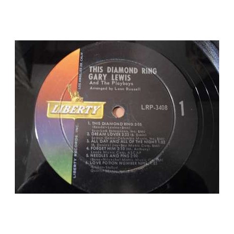 Gary Lewis And The Playboys - This Diamond Ring LP Vinyl Record For Sale