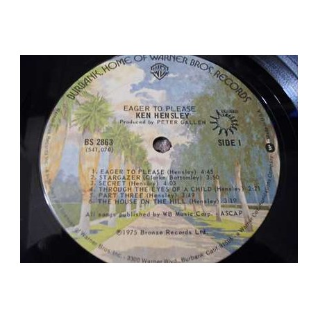 Ken Hensley - Eager To Please LP Vinyl Record For Sale