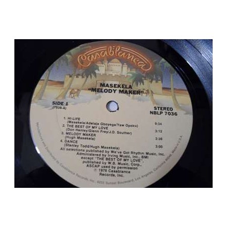 Hugh Masekela - Melody Maker LP Vinyl Record For Sale