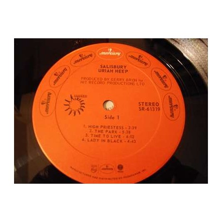 Uriah Heep - Salisbury LP Vinyl Record For Sale