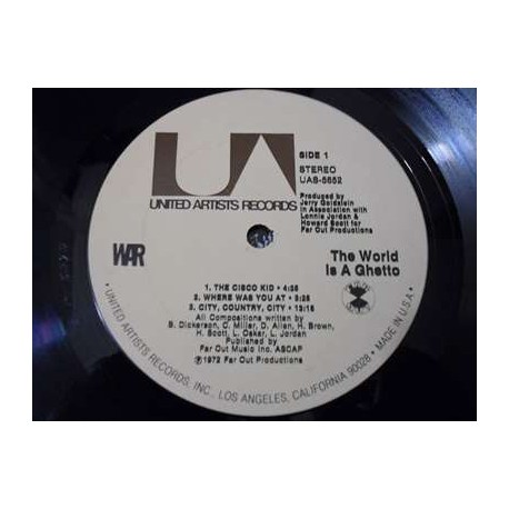 War - The World Is A Ghetto LP Vinyl Record For Sale