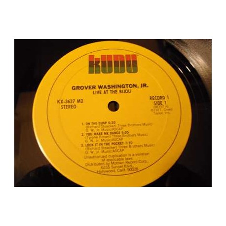 Grover Washington Jr. - Live At The Bijou LP Vinyl Record For Sale