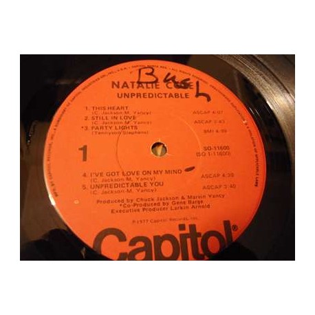 Natalie Cole - Unpredictable LP Vinyl Record For Sale