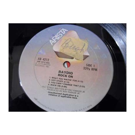 Raydio - Rock On LP Vinyl Record For Sale