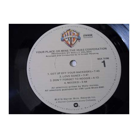 The Hues Corporation - Your Place Or Mine PROMO LP Vinyl Record For Sale