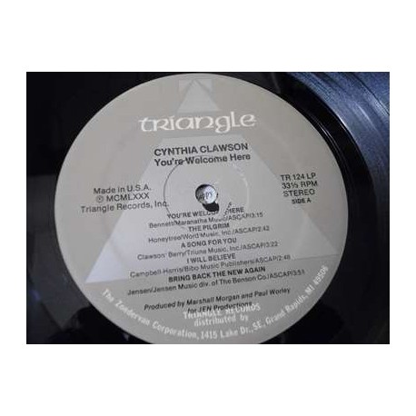 Cynthia Clawson - Your Welcom Here LP Vinyl Record For Sale