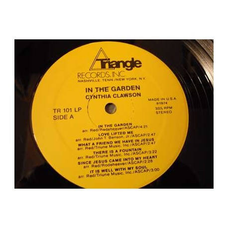 Cynthia Clawson - In The Garden LP Vinyl Record For Sale