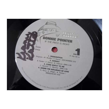 Bonnie Pointer - If The Price Is Right LP Vinyl Record For Sale