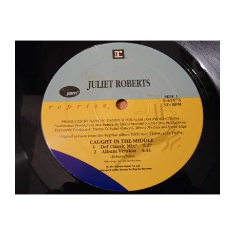 Juliet Roberts - Caught In The Middle PROMO Maxi Single Vinyl Record For Sale