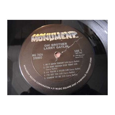 Larry Gatlin - Oh! Brother LP Vinyl Record For Sale