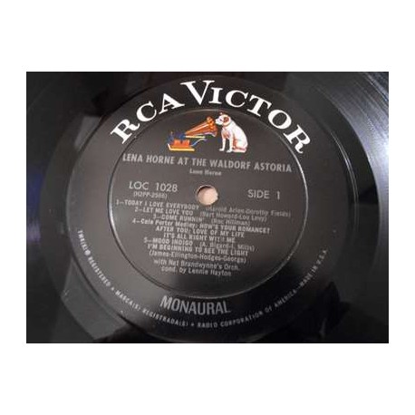 Lena Horne - At The Waldorf Astoria LP Vinyl Record For Sale