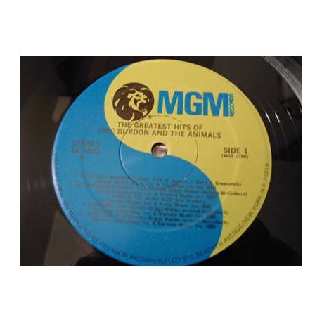 Eric Burdon And The Animals - Greatest Hits LP Vinyl Record For Sale