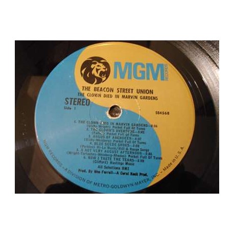 Beacon Street Union - The Clown Died In Marvin Gardens LP Vinyl Record For Sale