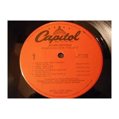 Peabo Bryson - Reaching For The Sky LP Vinyl Record For Sale