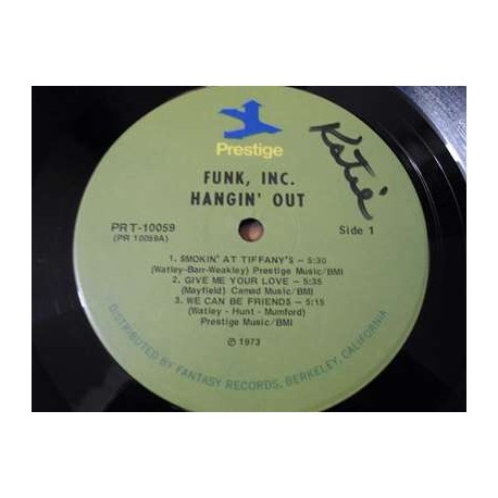 Funk Inc. - Hangin' Out LP Vinyl Record For Sale