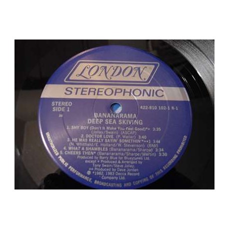 Bananarama - Deep Sea Skiving LP Vinyl Record For Sale