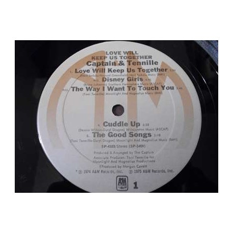 Captain & Tennille - Love Will Keep Us Together LP Vinyl Record For Sale