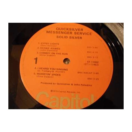 Quicksilver Messenger Service - Solid Silver LP Vinyl Record For Sale