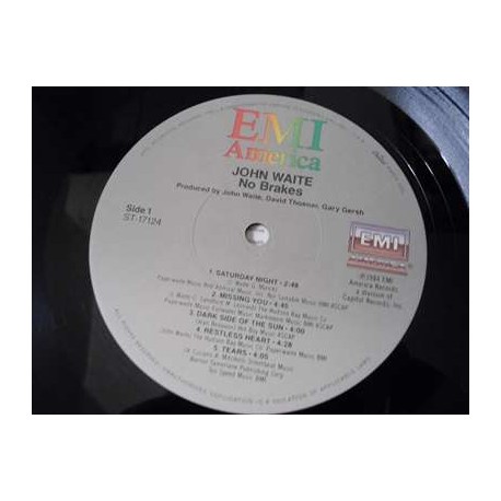 John Waite - No Brakes LP Vinyl Record For Sale