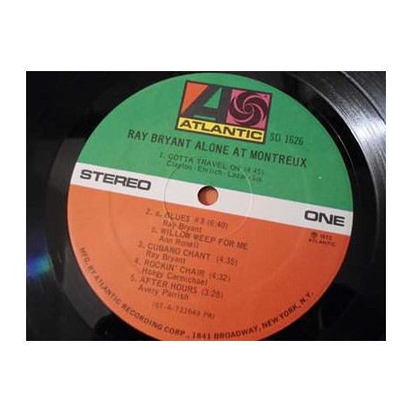 Ray Bryant - Alone At Montreux LP Vinyl Record For Sale
