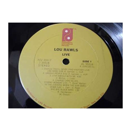 Lou Rawls - LIVE 2xLP Vinyl Record For Sale