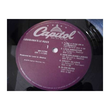 Le Roux - Louisiana's Le Roux LP Vinyl Record For Sale