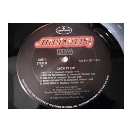 Kiss - Lick It Up LP Vinyl Record For Sale