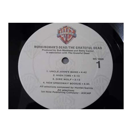 Grateful Dead - Workingman's Dead Vinyl LP Record For Sale