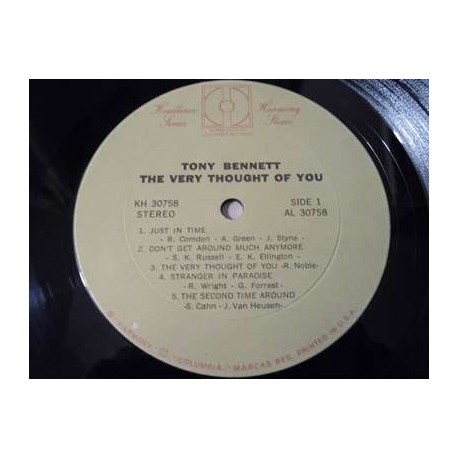 Tony Bennett - The Very Thought Of You LP Vinyl Record For Sale