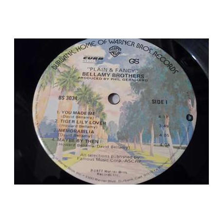 Bellamy Brothers - Plain & Fancy LP Vinyl Record For Sale