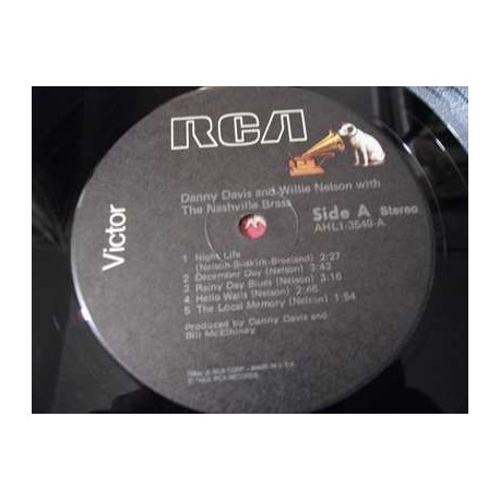 Willie Nelson - Danny Davis & Willie Nelson LP Vinyl Record For Sale