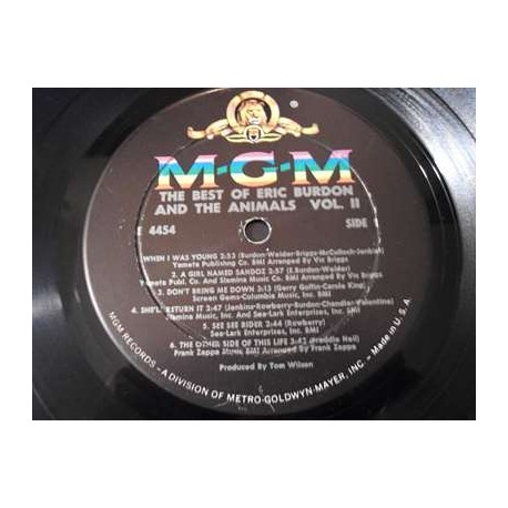 Eric Burdon And The Animals - The Best Of Eric Burdon And The Animals Vol. II LP Vinyl Record For Sale