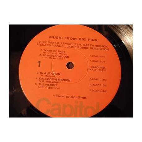 The Band - Music From Big Pink Vinyl LP Record For Sale