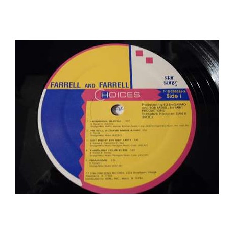 Farrell & Farrell - Choices LP Vinyl Record For Sale