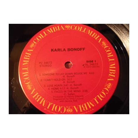 Karla Bonoff - Self Titled LP Vinyl Record For Sale