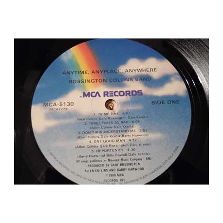 Rossington Collins Band - Anytime Anyplace Anywhere LP Vinyl Record For Sale