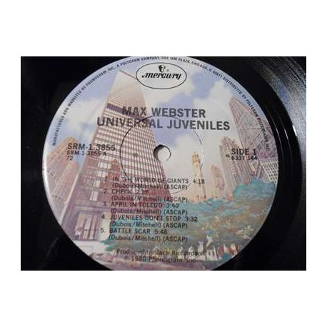 Max Webster - Universal Juveniles LP Vinyl Record For Sale