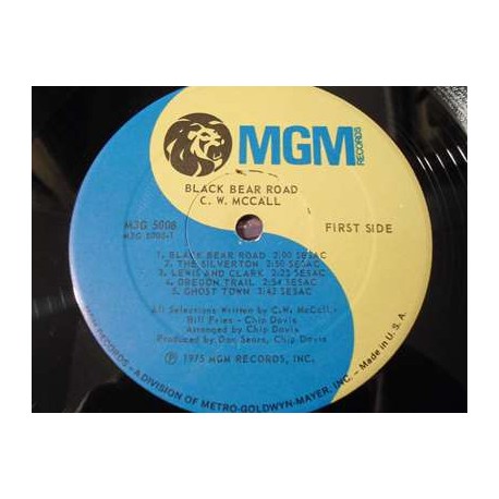 C.W. McCall - Black Bear Road LP Vinyl Record For Sale