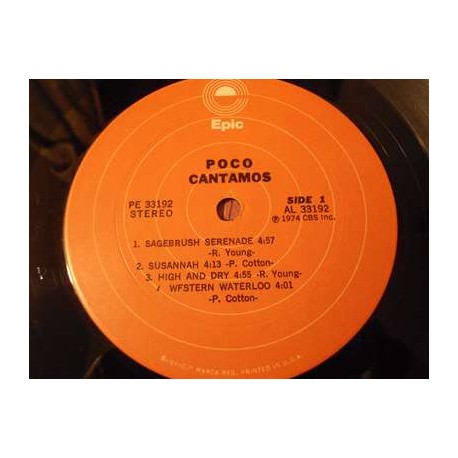 Poco - Cantamos LP Vinyl Record For Sale