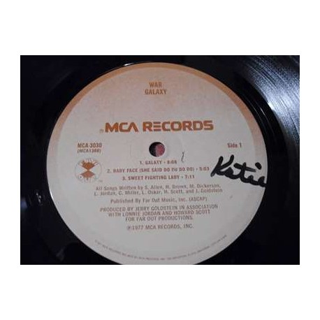 War - Galaxy LP Vinyl Record For Sale