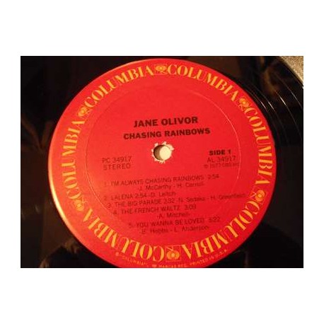 Jane Olivor - Chasing Rainbows LP Vinyl Record For Sale