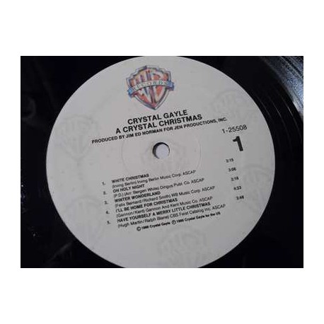 Crystal Gayle - A Crystal Christmas LP Vinyl Record For Sale