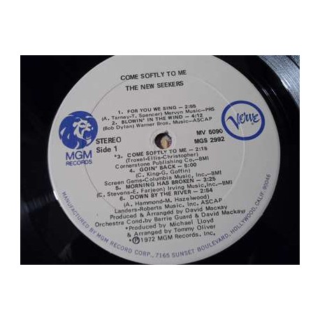 The New Seekers - Come Softly To Me LP Vinyl Record For Sale