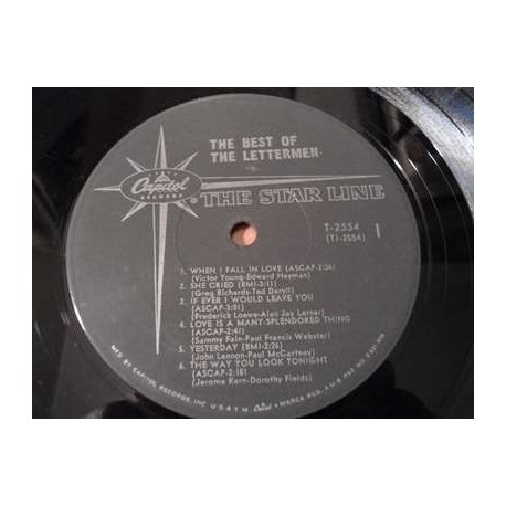 The Lettermen - The Best Of The Lettermen LP Vinyl Record For Sale