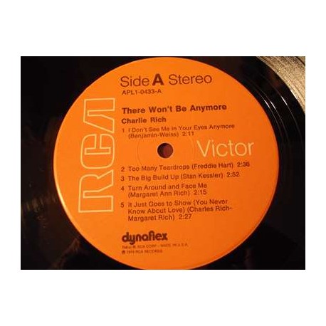 Charlie Rich - There Won't Be Anymore LP Vinyl Record For Sale
