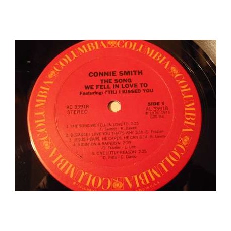 Connie Smith - The Song We Fell In Love To LP Vinyl Record For Sale