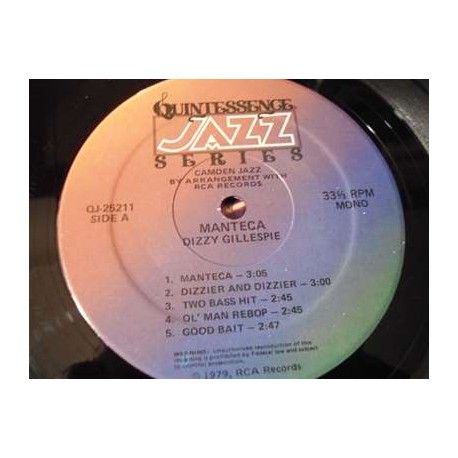 Dizzy Gillespie - Manteca LP Vinyl Record For Sale