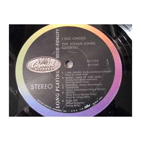 Jonah Jones - I Dig Chicks LP Vinyl Record For Sale