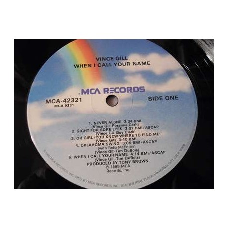 Vince Gill - When I Call Your Name LP Vinyl Record For Sale